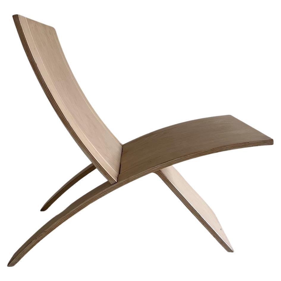 Beechwood 'Laminex' Folding Chair by Jens Nielsen 80s for Falster For Sale