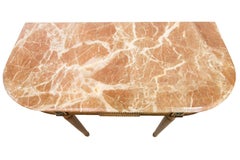 Beechwood Marble Top Console