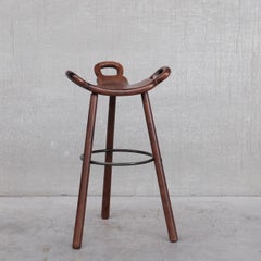 Beechwood Mid-Century Bar Stools Attributed to Carl Malmsten