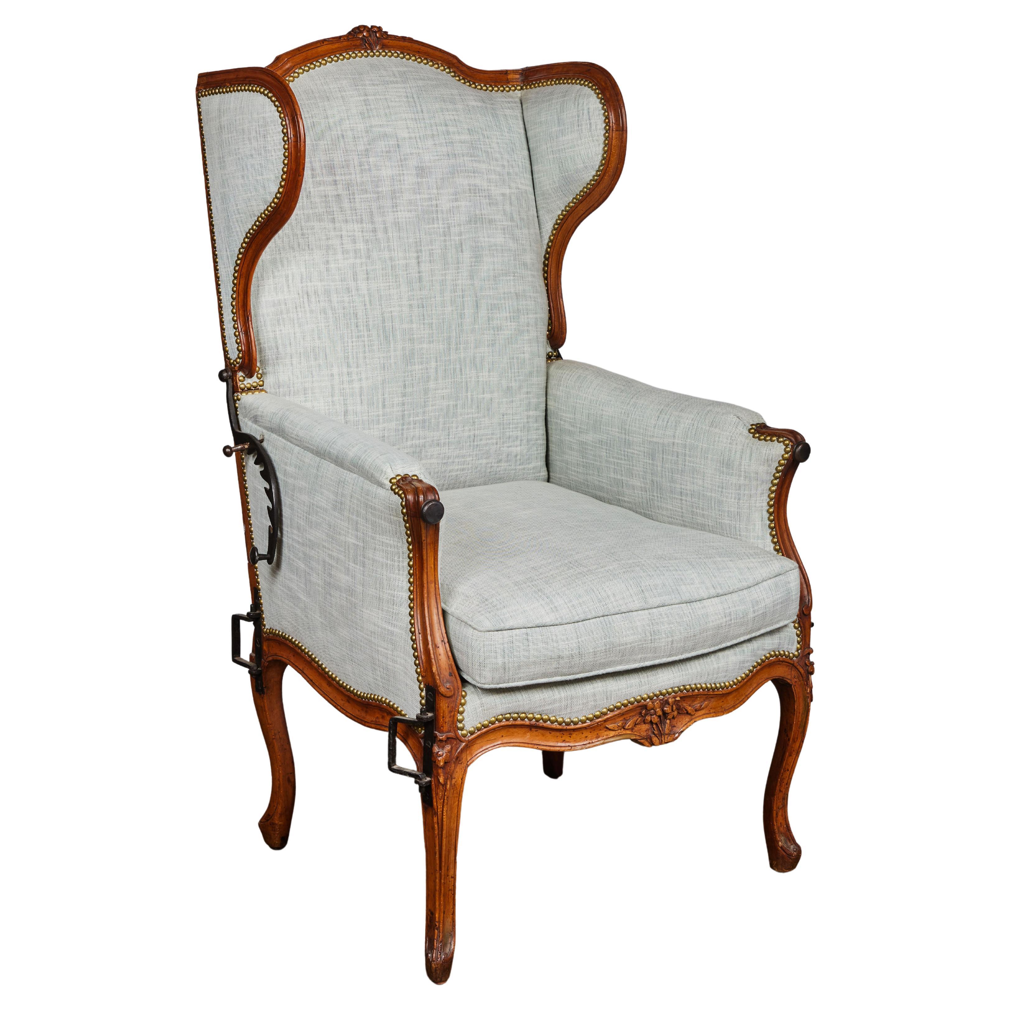 Beechwood Ratchet Wing Chair For Sale