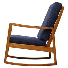 Beechwood Rocking Chair Ole Wanscher 1960s 