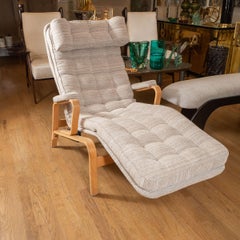 Beechwood Upholstered Chaise by Bruno Mathsson