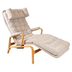 Beechwood Upholstered Chaise by Bruno Mathsson