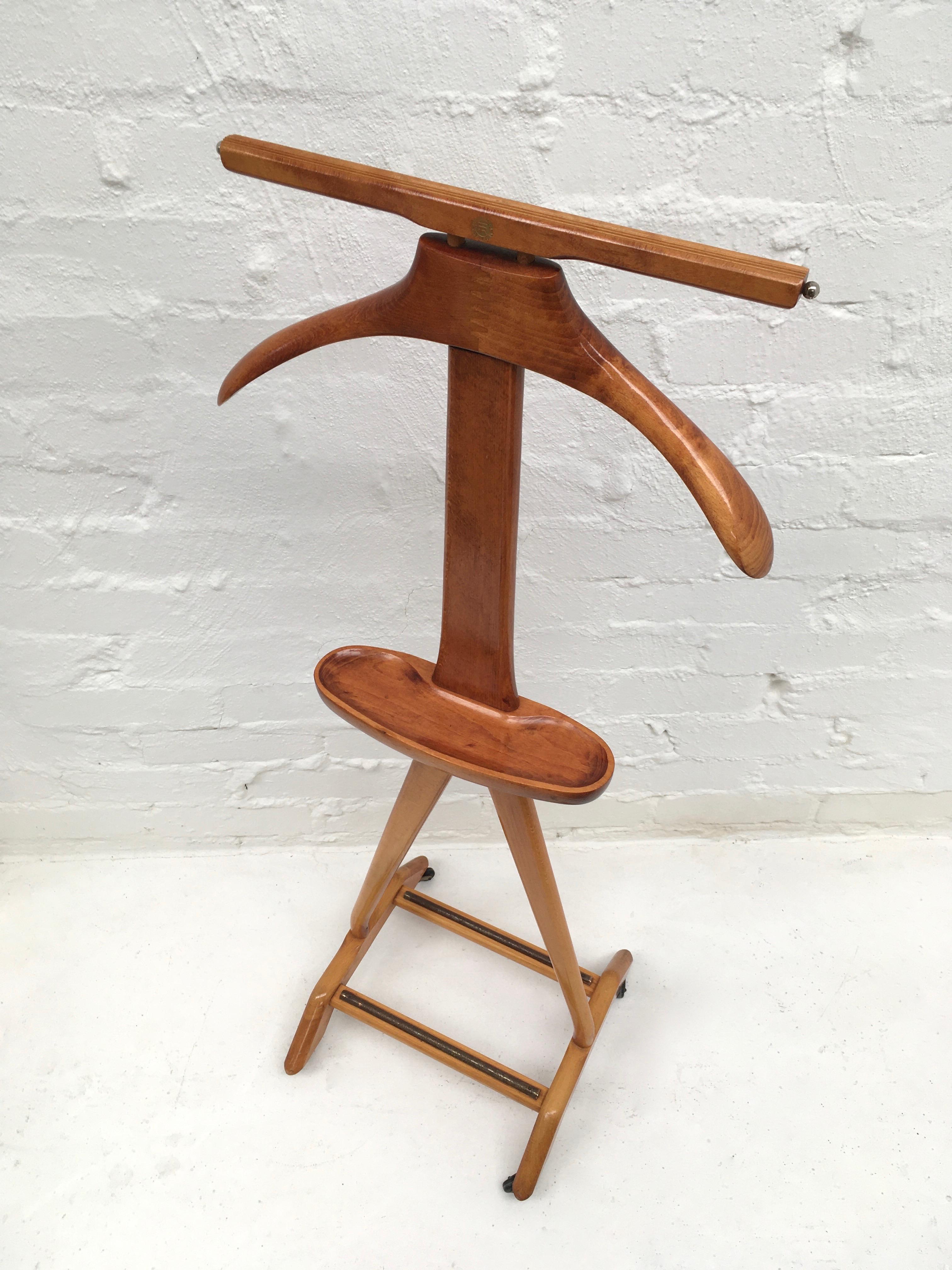 Beechwood Valet Stand by Fratelli Reguitti in Style of Ico Parisi, Italy, 1950s 5