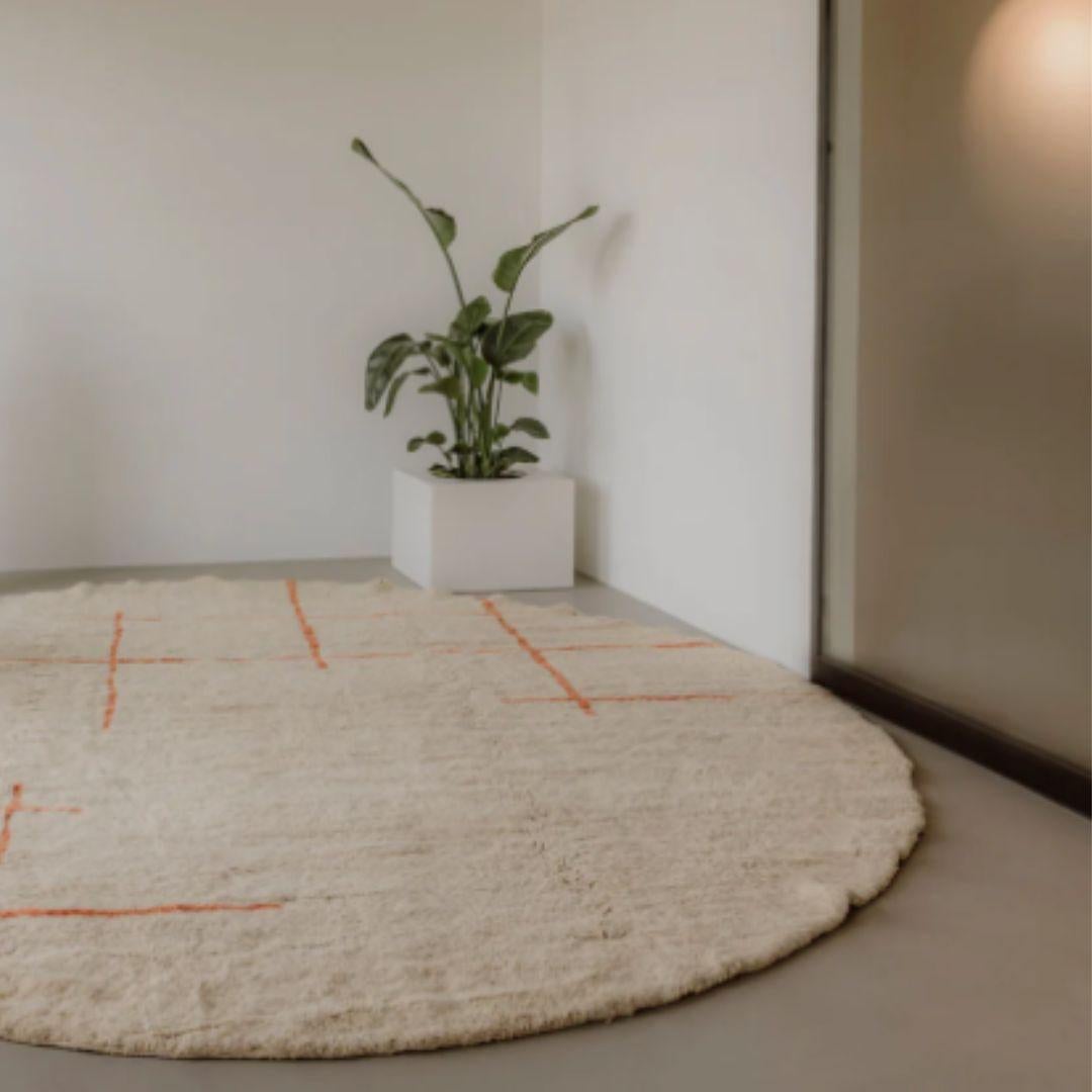 BEEDA Custom Berber Wool Rug Modern Handwoven Large Minimalist Contemporary (Moderne) im Angebot