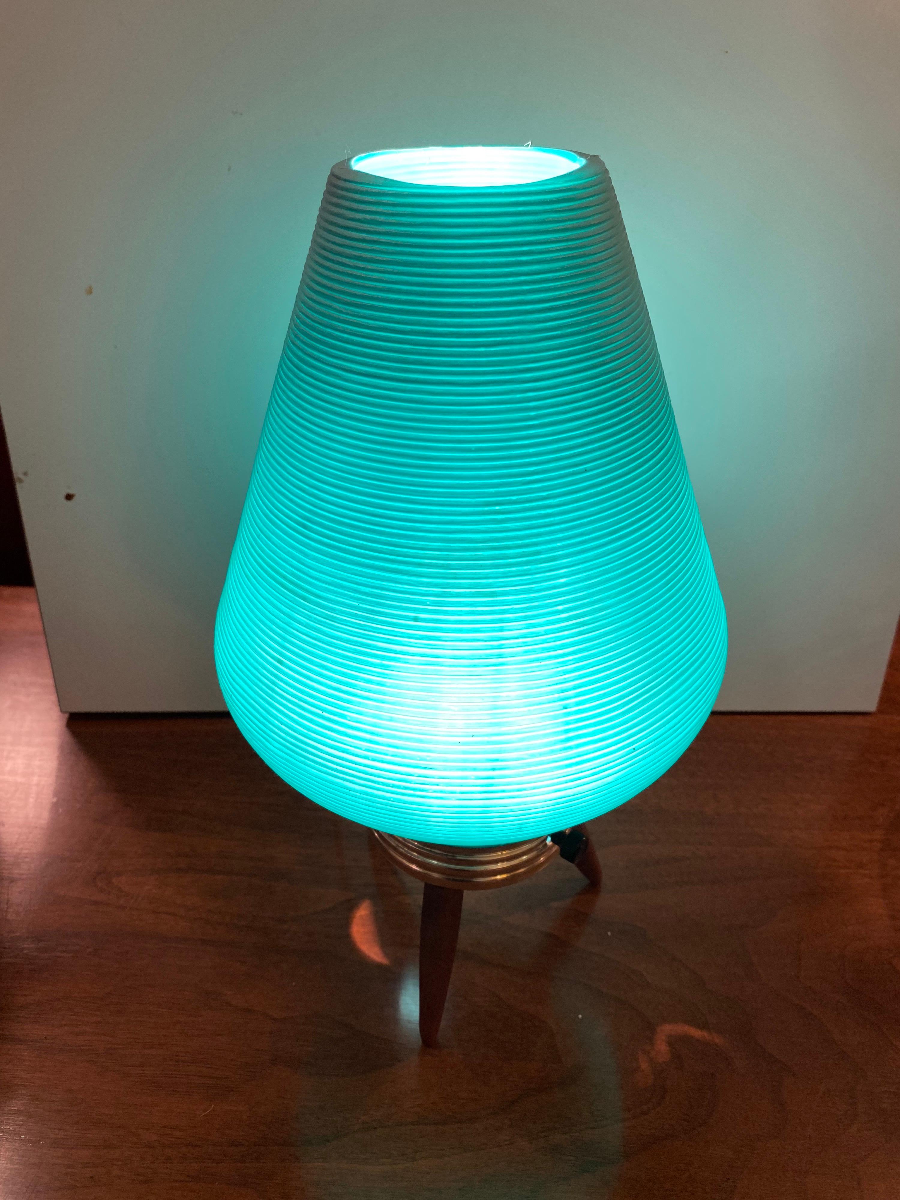 Mid-Century Modern Beehive 1950’s Plastic Table Lamp