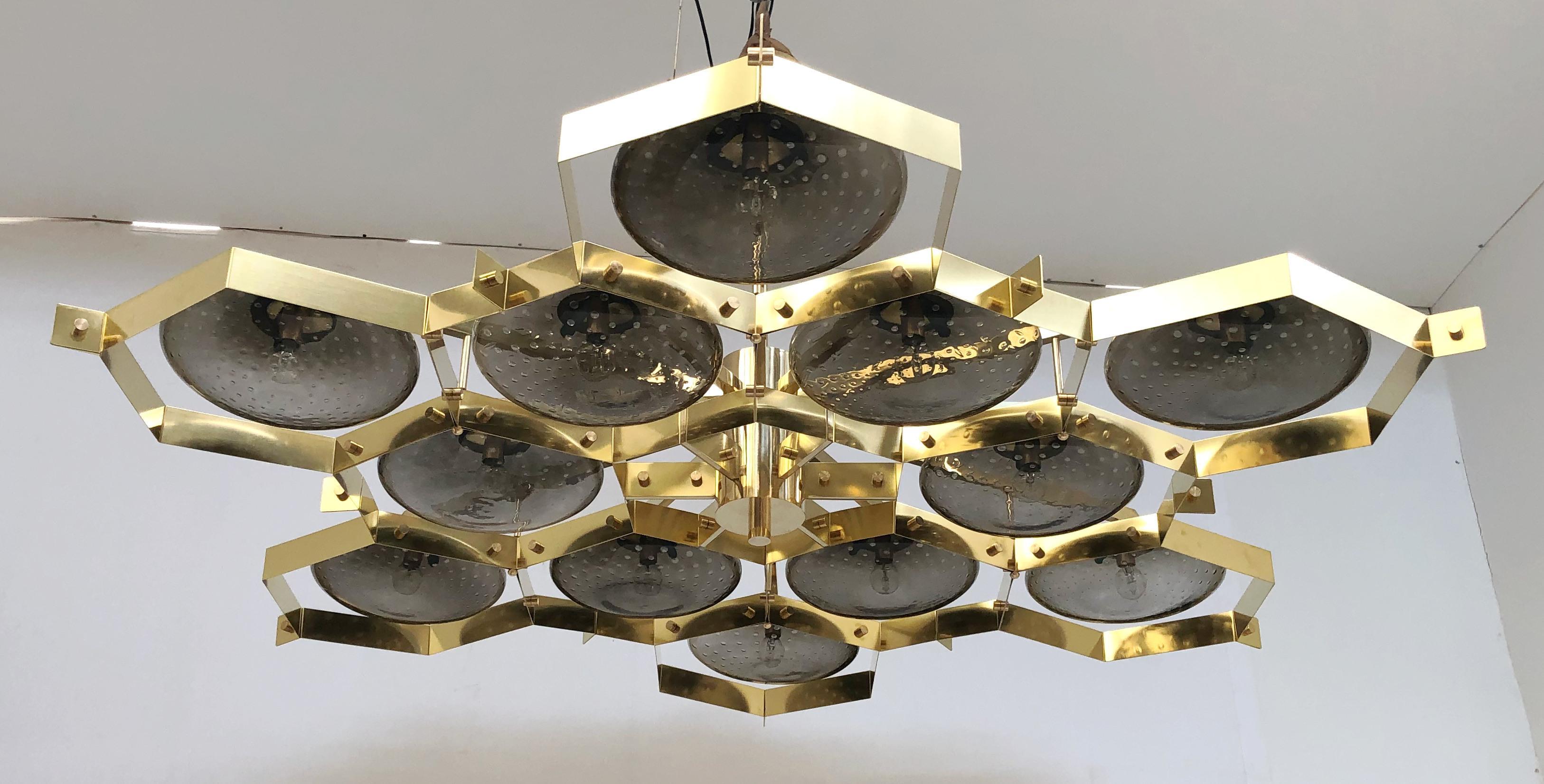 Italian Beehive Chandelier by Fabio Ltd For Sale