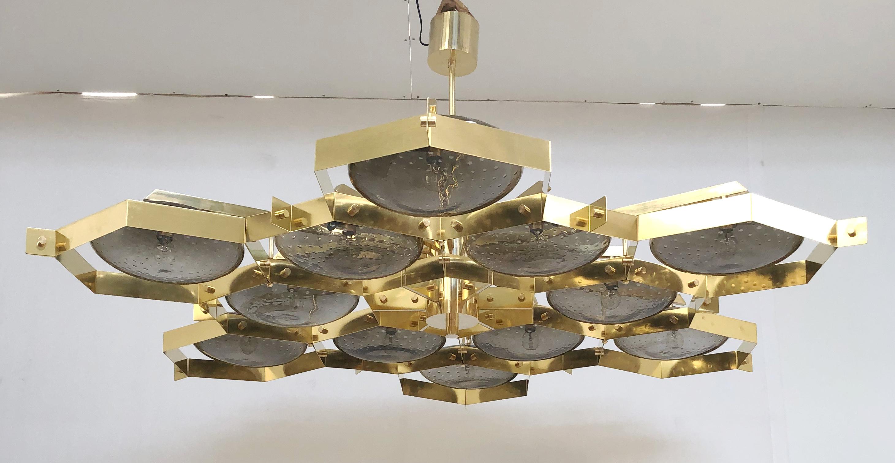 Contemporary Beehive Chandelier by Fabio Ltd For Sale