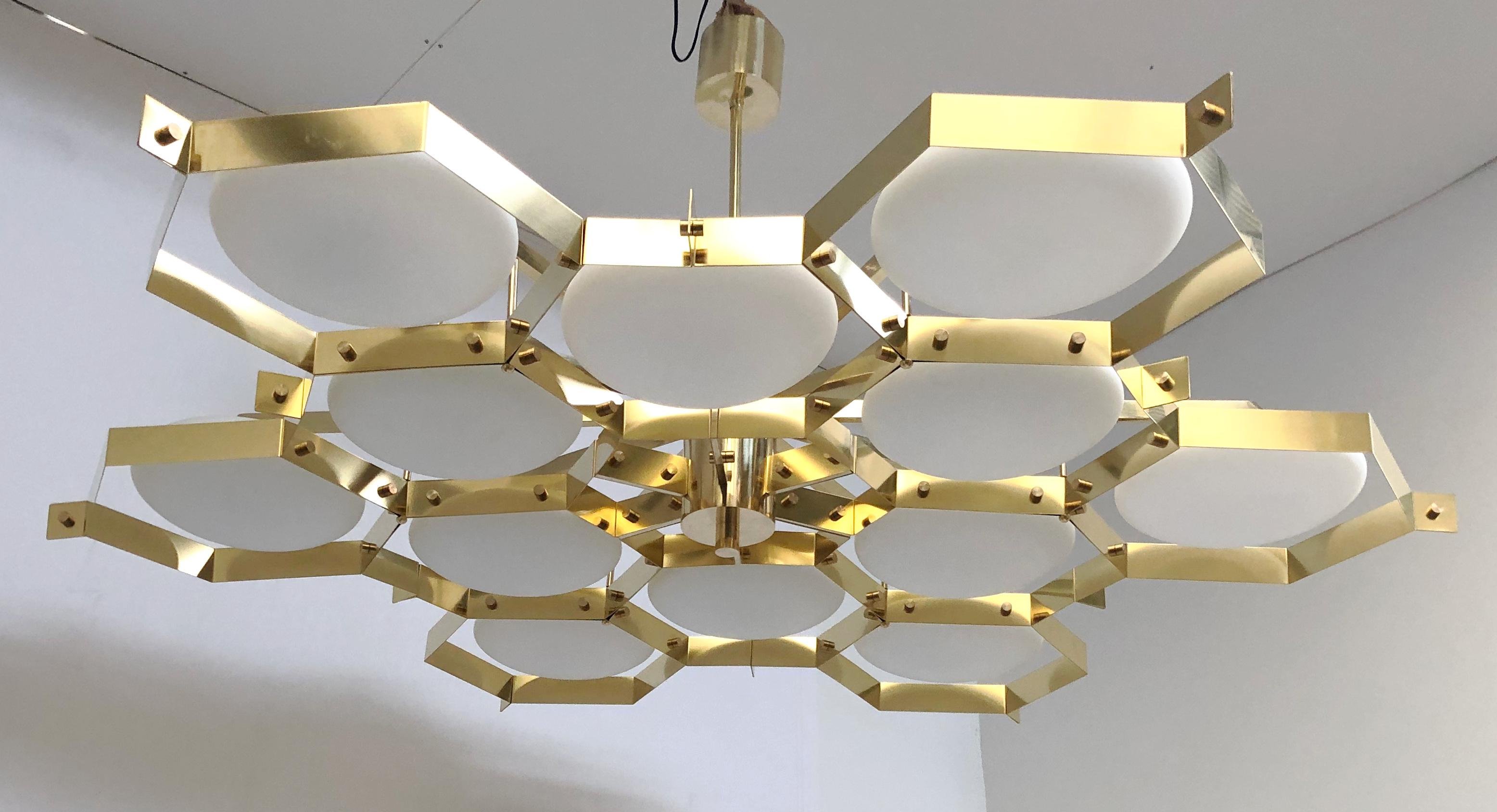 Contemporary Beehive Chandelier by Fabio Ltd For Sale
