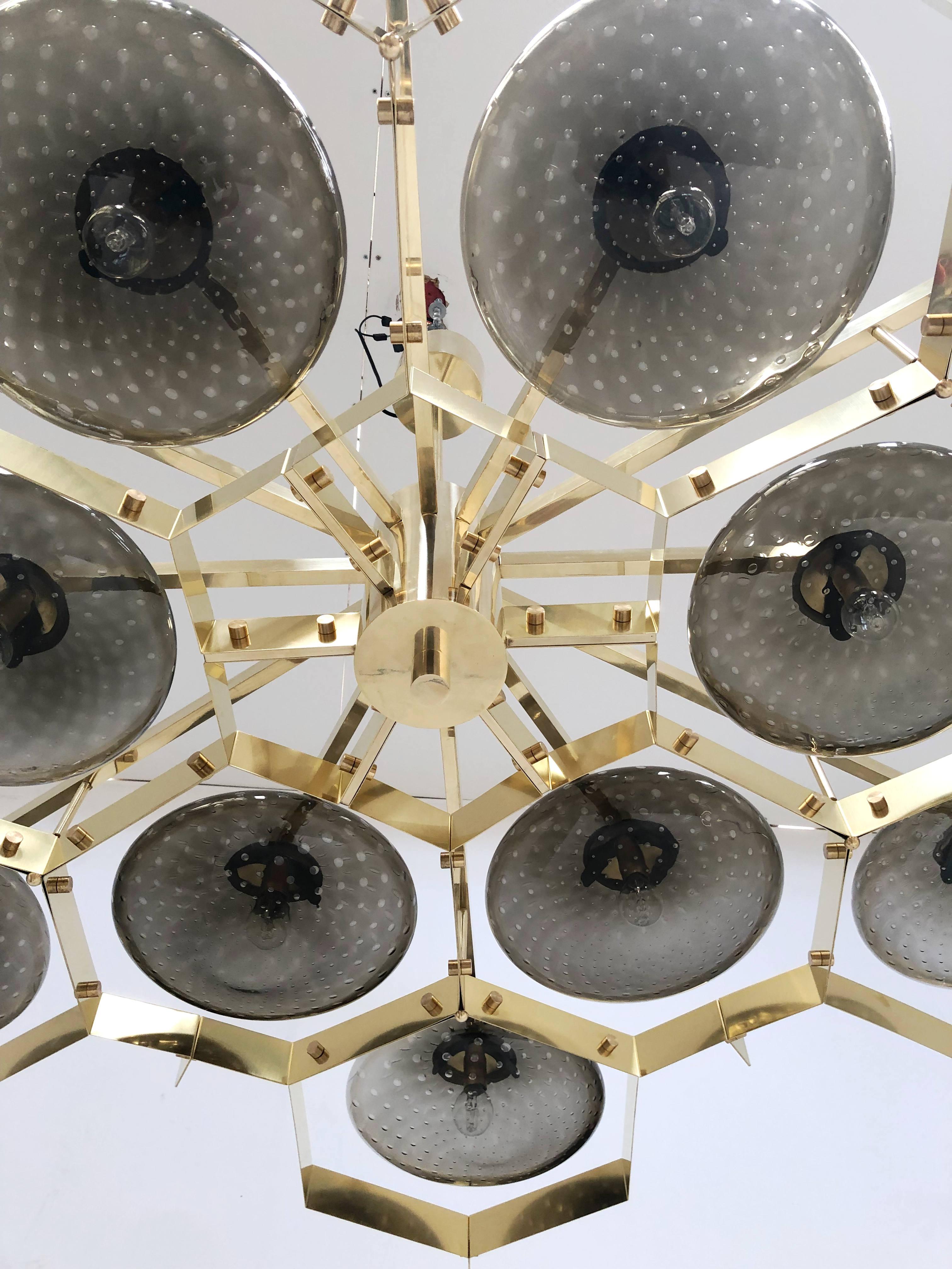 Ottone Lampadario Beehive di Fabio Ltd in vendita