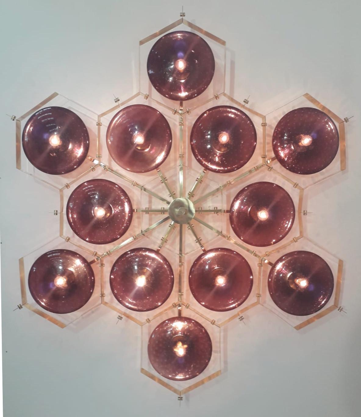 Mid-Century Modern Beehive Flush Mount by Fabio Ltd For Sale