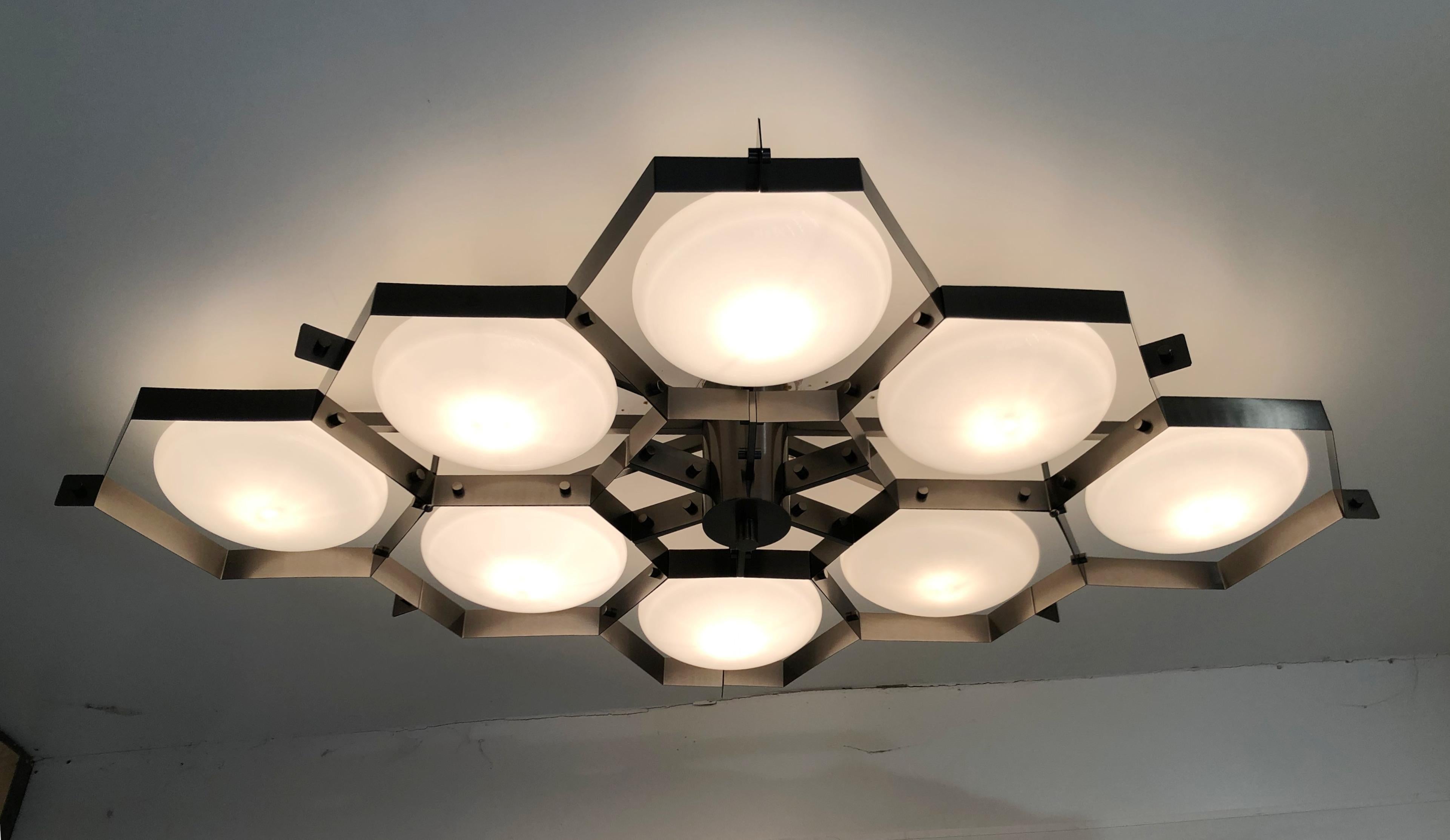 Italian Beehive Flush Mount by Fabio Ltd For Sale