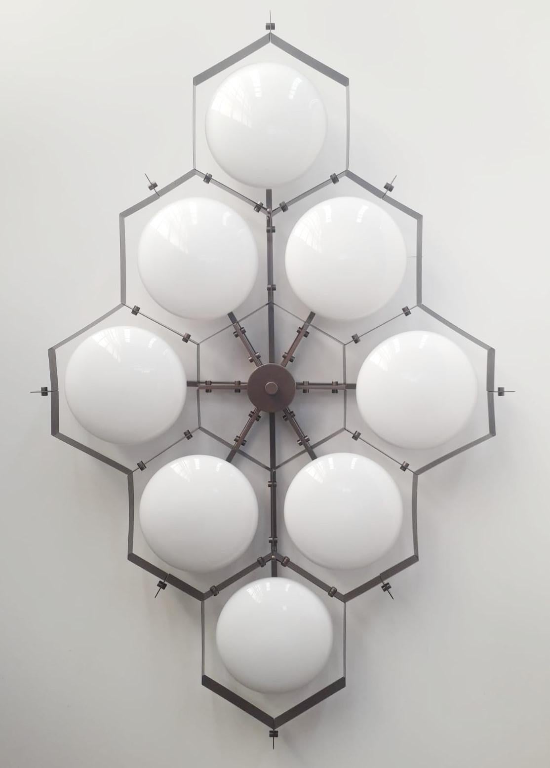 Italian Beehive Flush Mount by Fabio Ltd For Sale