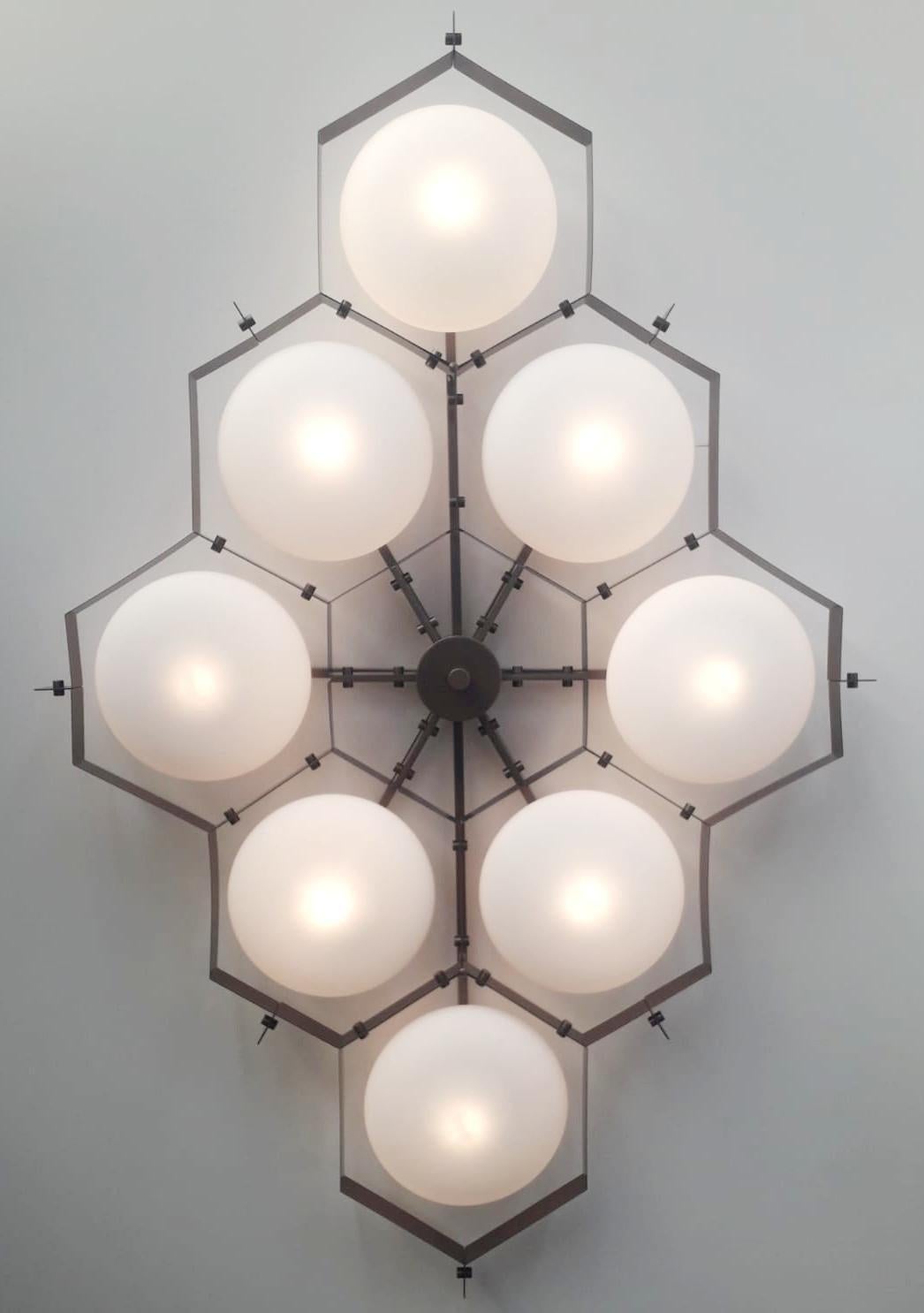 Italian Beehive Flush Mount by Fabio Ltd For Sale
