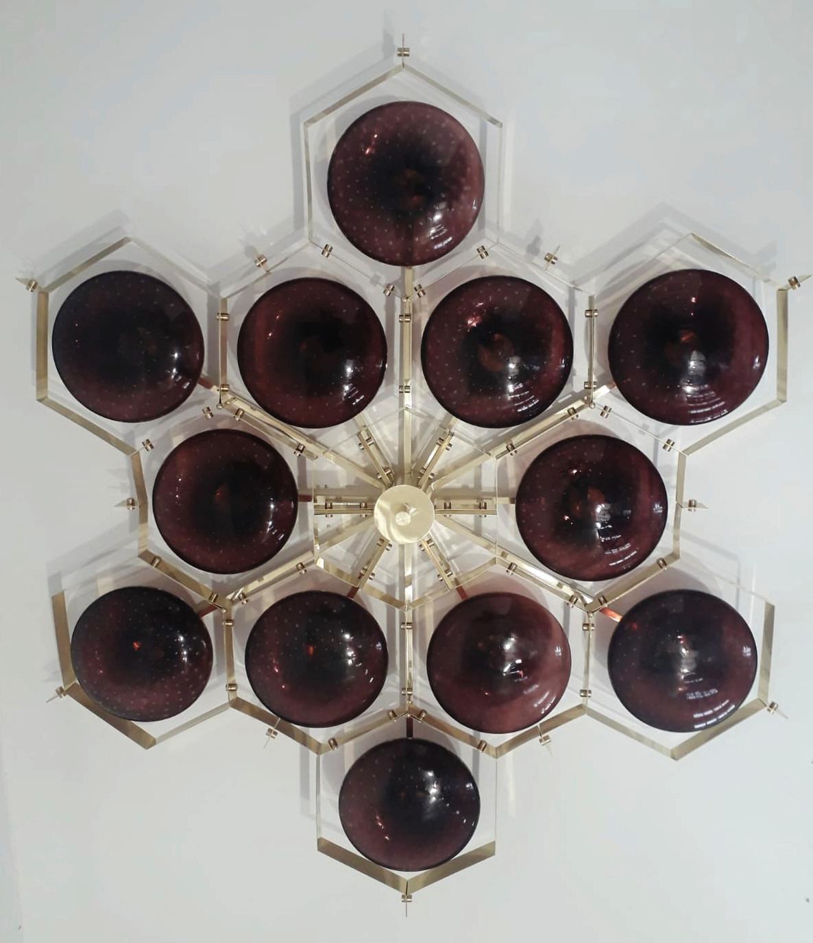 Italian Beehive Flush Mount by Fabio Ltd For Sale