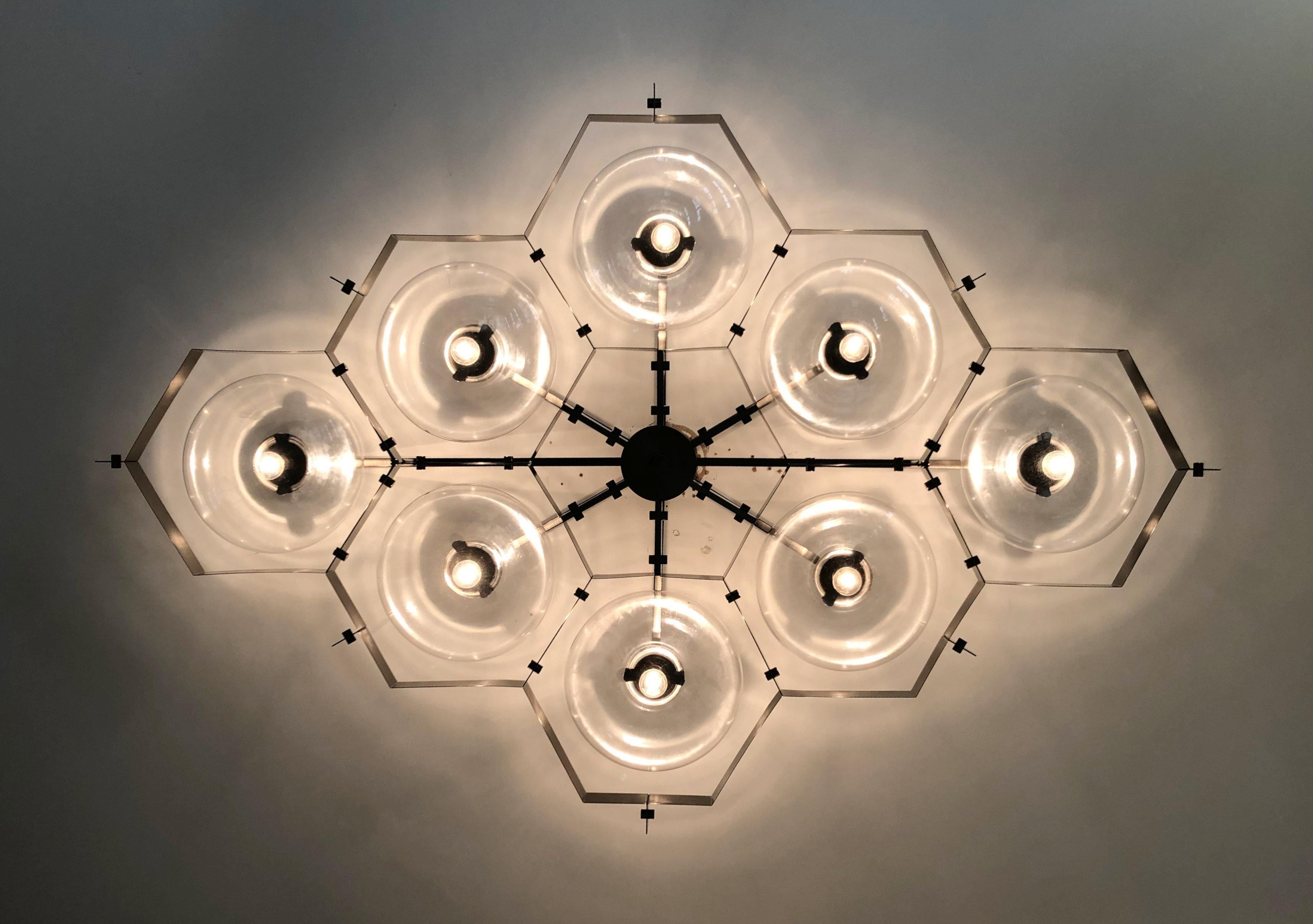 Contemporary Beehive Flush Mount by Fabio Ltd For Sale