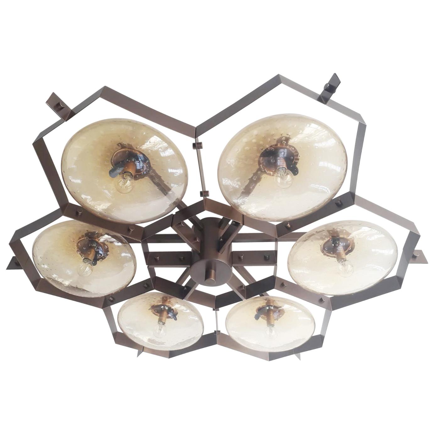 Beehive Flush Mount by Fabio Ltd For Sale