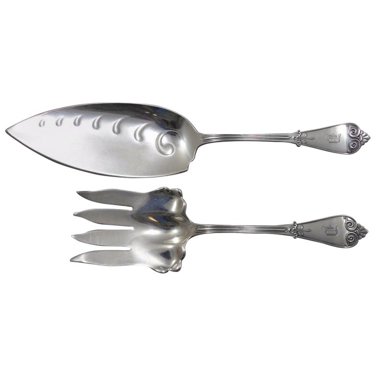 Beekman by Tiffany and Co Sterling Silver Fish Serving Set 2pc Scroll