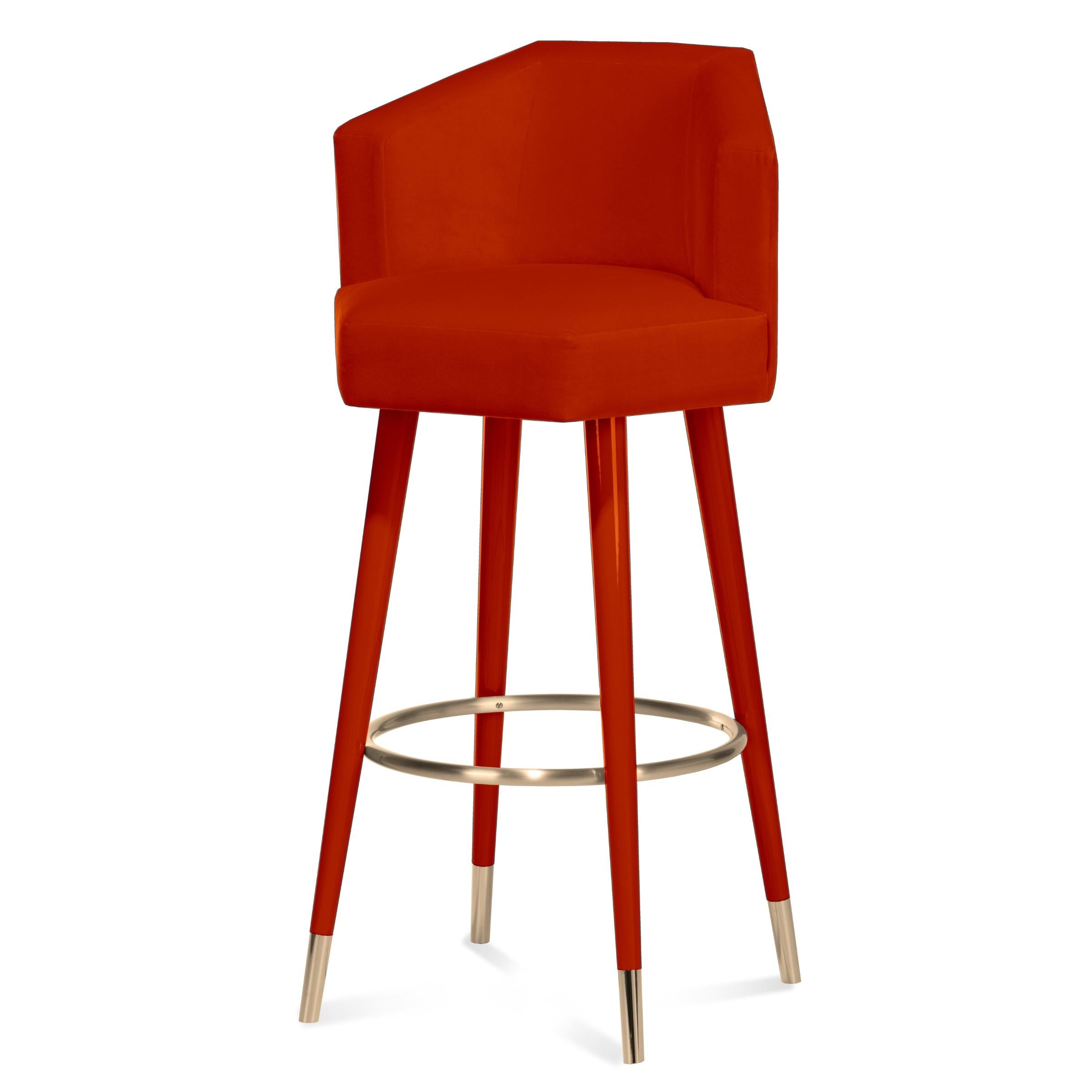 Hand-Crafted Beelicious Bar Stool For Sale