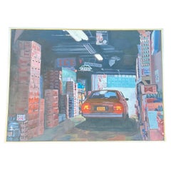Beer Drive-Thru Acrylic on canvas by Kitty Spangler.