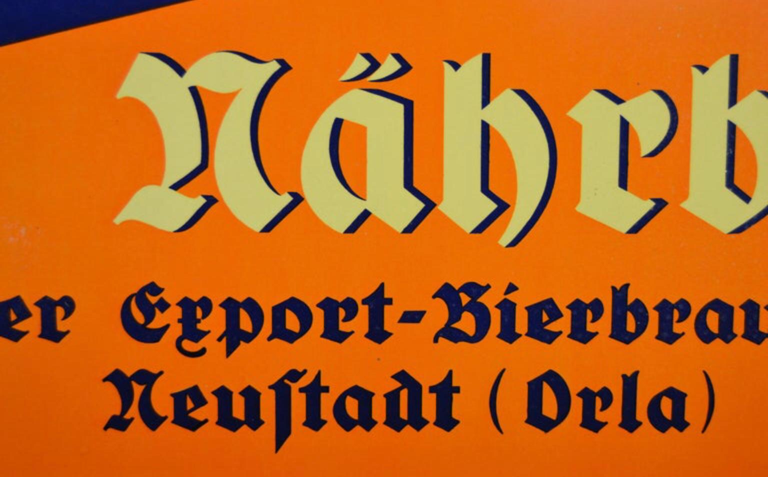 20th Century Beer Sign, Germany, 1940s For Sale