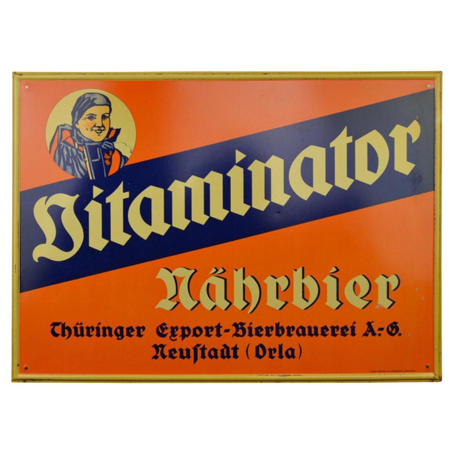 Beer Sign, Germany, 1940s For Sale