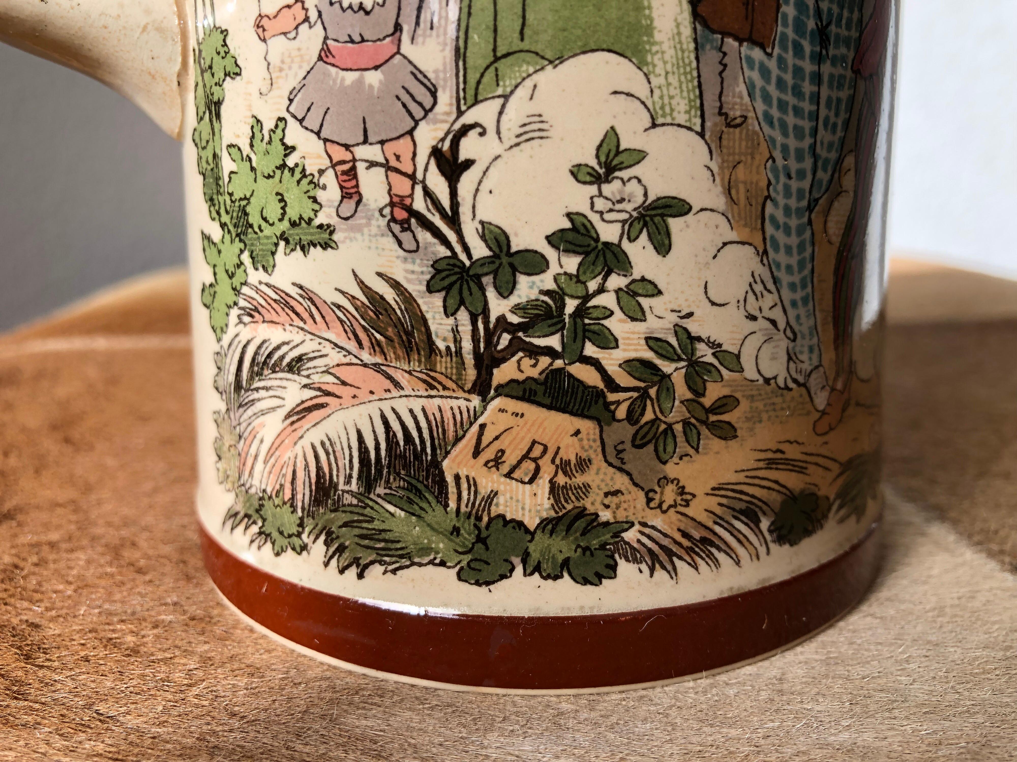 traditional beer mug made out of earthenware