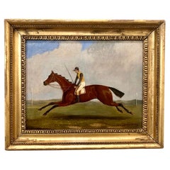 "Bee's Wing" Oil on Canvas Henry S. Cottrell (British 19th century) of Racehorse