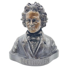 Beethoven Bust in Terracotta with Stunning Bronze Patina