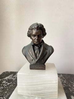 Beethoven Bust on Onyx Base 1960s