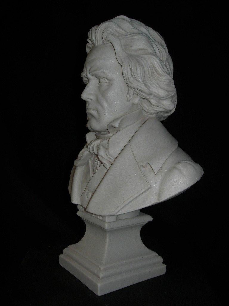 British Beethoven Marble Bust, 20th Century For Sale