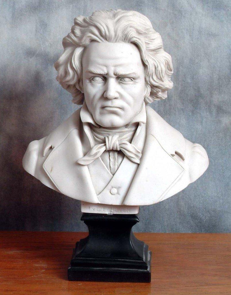 Beethoven Marble Bust, 20th Century For Sale 1