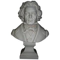 Beethoven Marble Bust, 20th Century