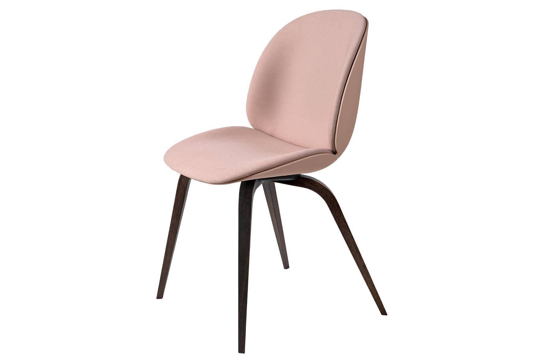 Beetle Dining Chair, Front Upholstered, Black Stained Beech In New Condition For Sale In Berkeley, CA