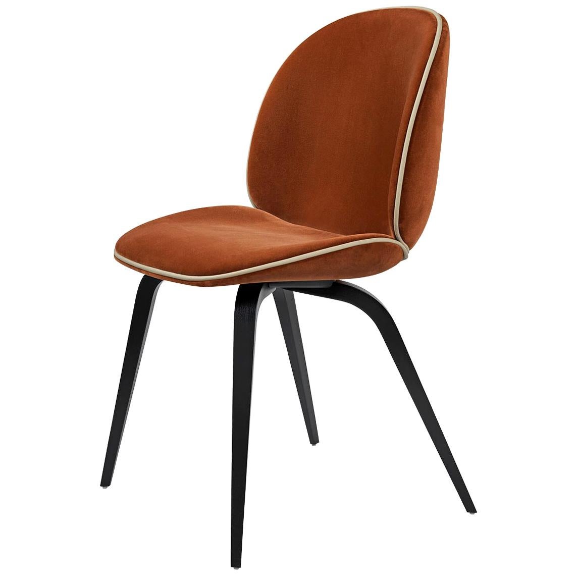 Beetle Dining Chair, Fully Upholstered, American Walnut