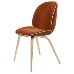 Beetle Dining Chair, Fully Upholstered, Natural Oak