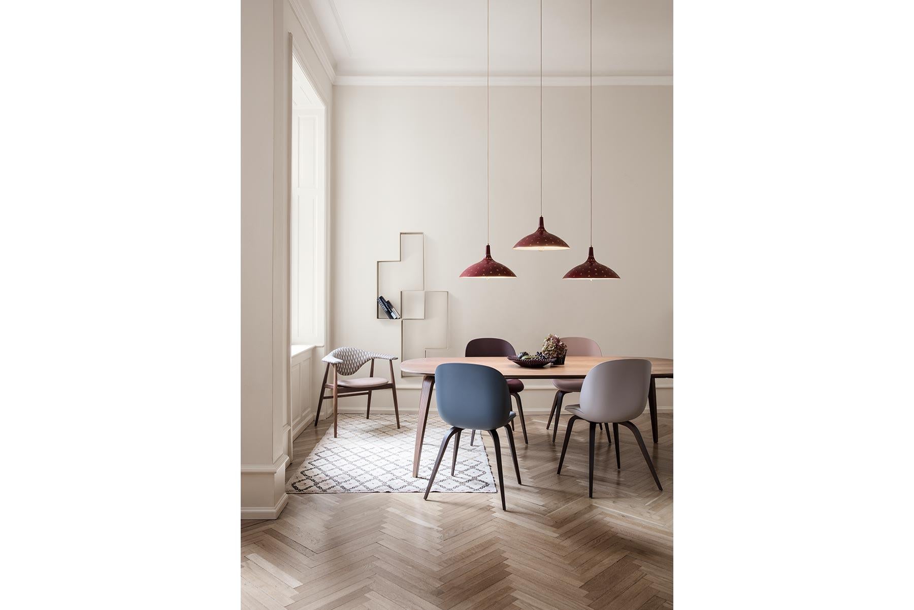 Beetle Dining Chair, Fully Upholstered, Smoked Oak For Sale 2