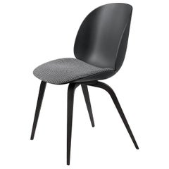 Beetle Dining Chair, Seat Upholstered, Smoked Oak