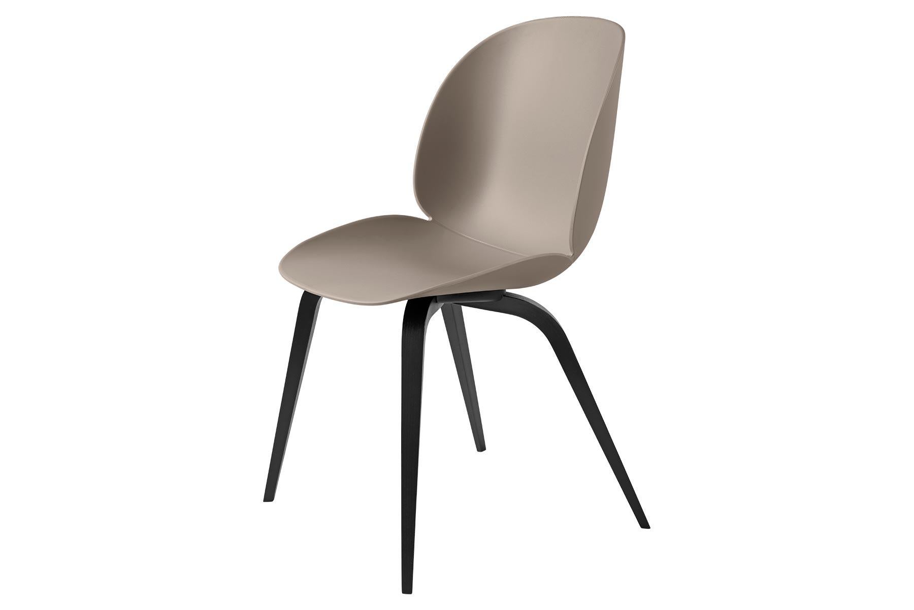 Danish Beetle Dining Chair, Un-Upholstered, Black Stained Beech For Sale