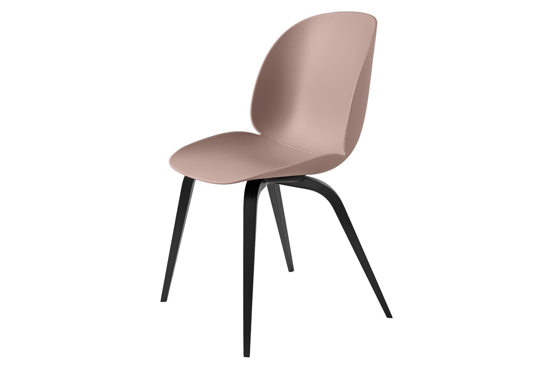 Beetle Dining Chair, Un-Upholstered, Black Stained Beech For Sale 1
