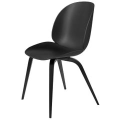 Beetle Dining Chair, Un-Upholstered, Black Stained Beech