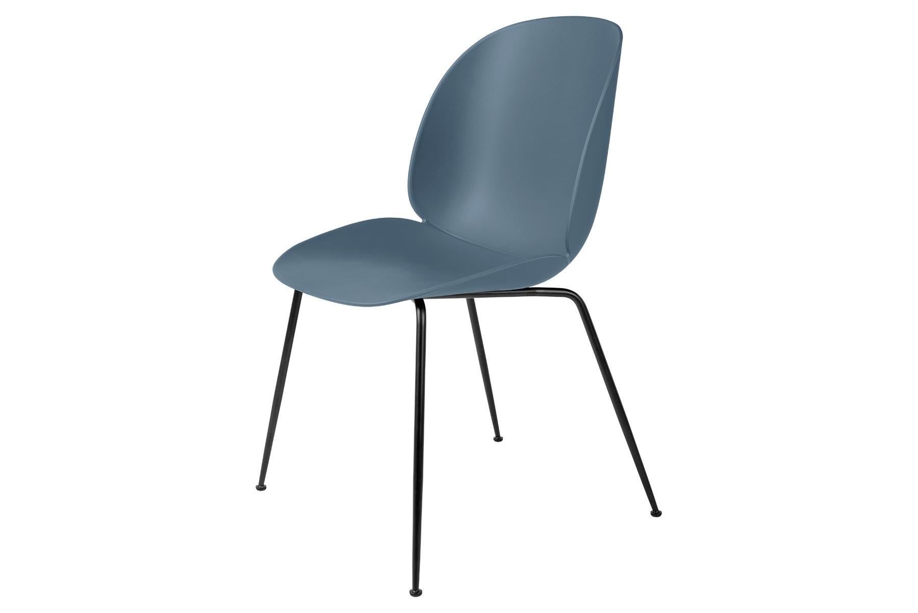 Beetle Dining Chair, Un-Upholstered, Conic Base, Matte Black  In New Condition For Sale In Berkeley, CA