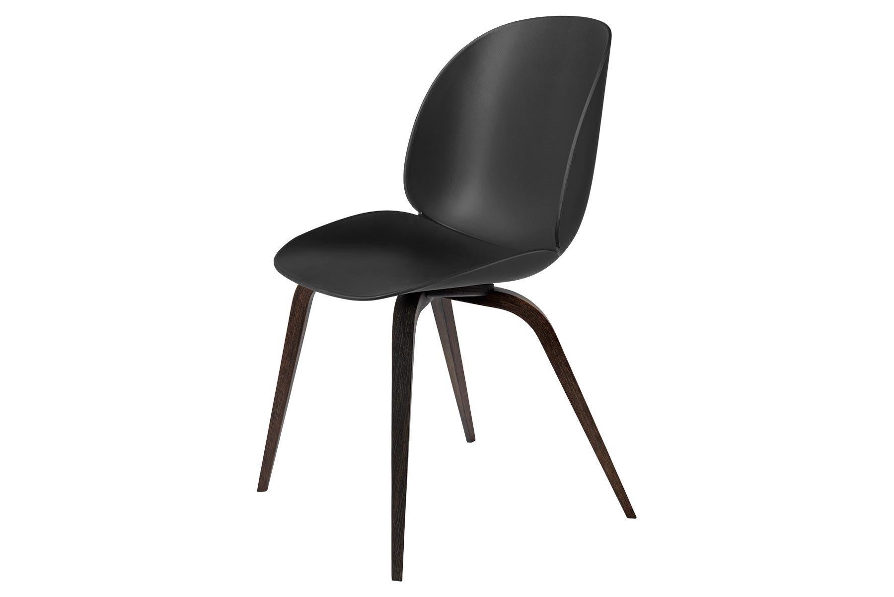 Beetle Dining Chair, Un-Upholstered, Smoked Oak For Sale 4