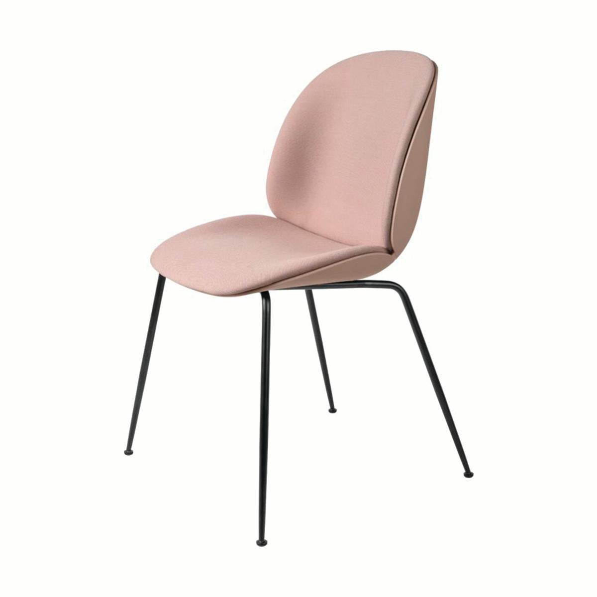 The Beetle chair collection is a chair series in laminated molded veneer with seat and back in 2 separate parts. The 2 parts are joined together with a steel fitting milled into the 2 shells. The shells are 10 mm thick. This version of the chair is