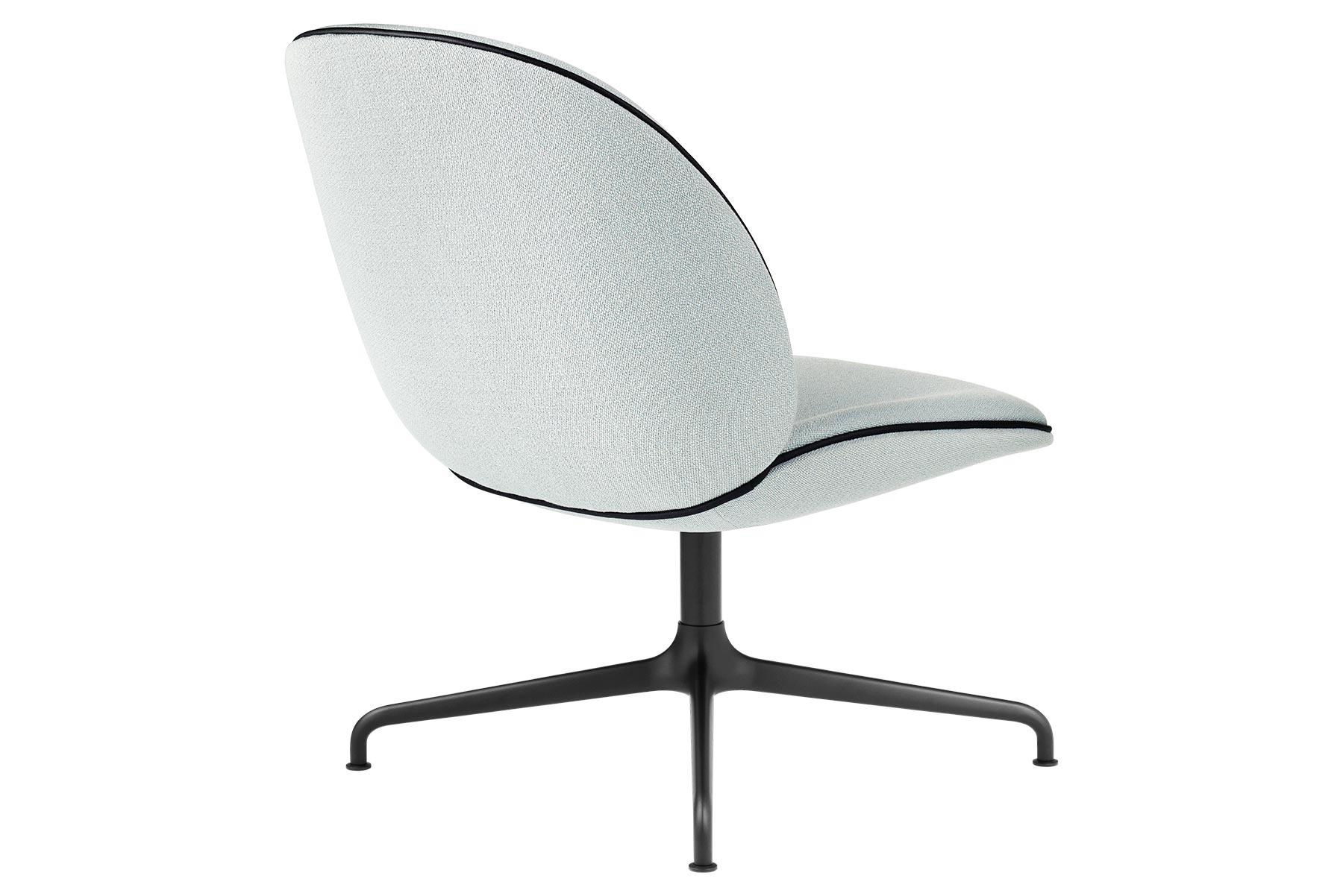 Danish Beetle Lounge Chair, Fully Upholstered, 4-Star Base For Sale