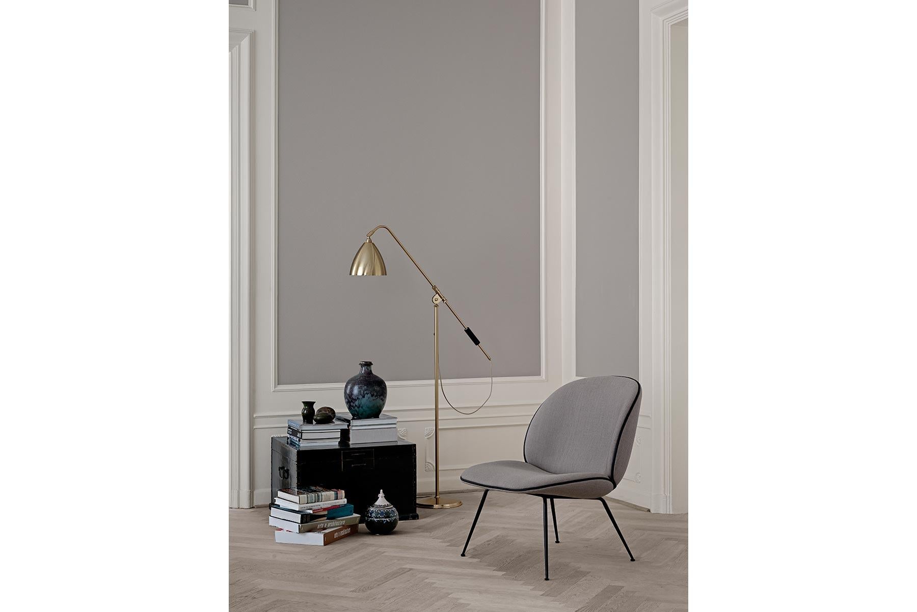 Loungesessel mit Käfer, vollständig gepolstert, konischer Sockel, schwarz Chrom (21. Jahrhundert und zeitgenössisch) im Angebot