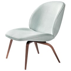 Beetle Lounge Chair, Fully Upholstered, Wood Base, Natural Oak
