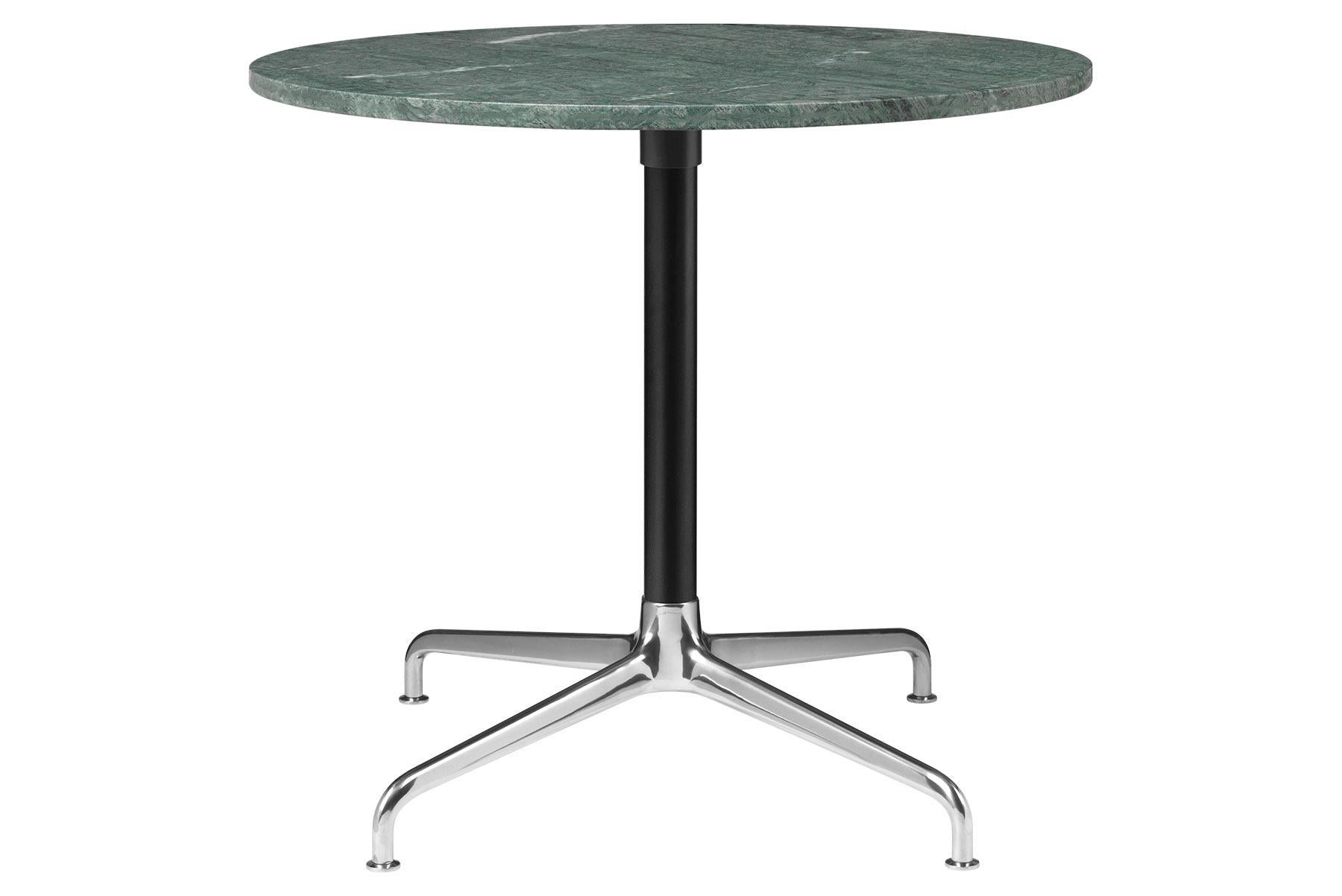 Scandinavian Modern Beetle Lounge Table, Round, 4 Star Base, Medium, Marble For Sale