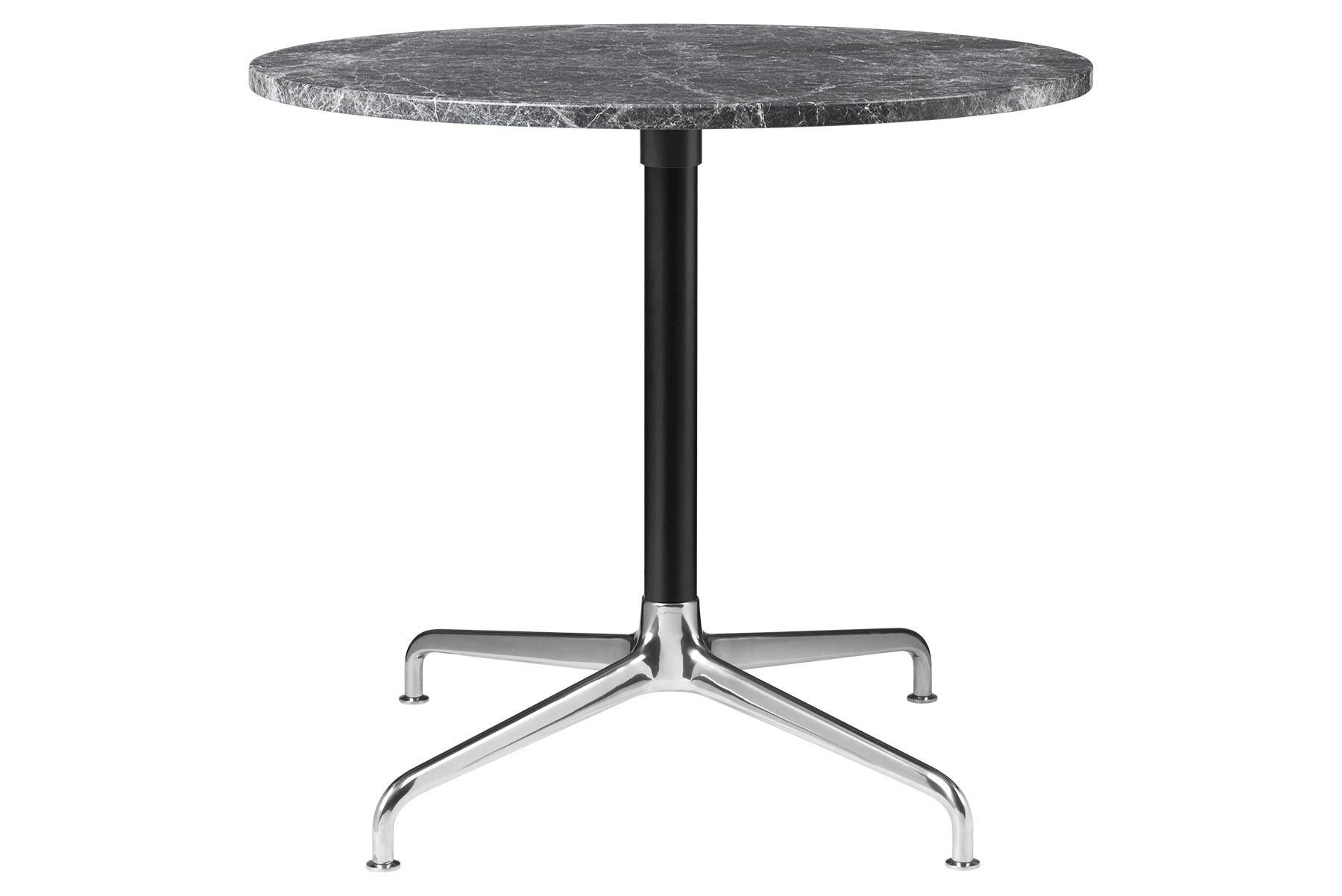 Danish Beetle Lounge Table, Round, 4 Star Base, Medium, Marble For Sale