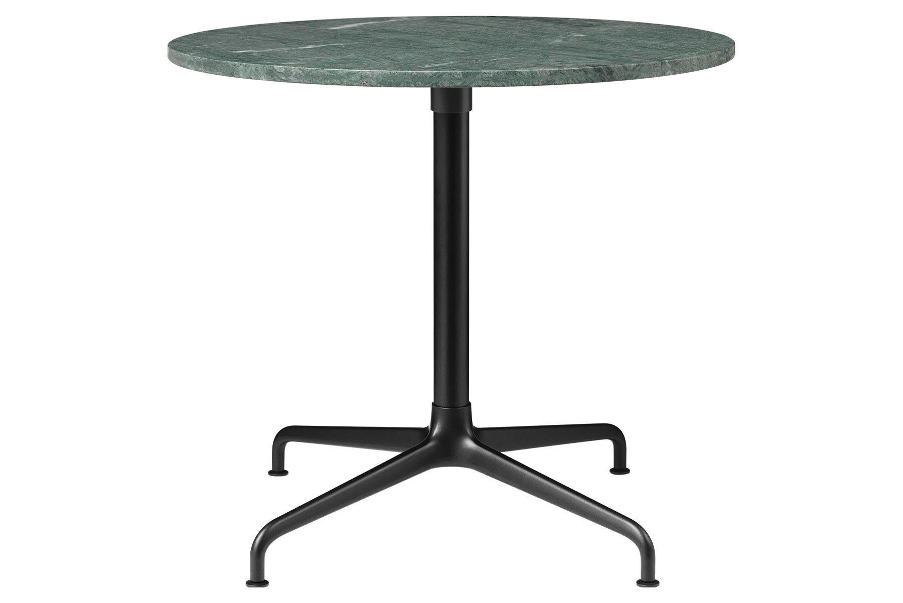 Contemporary Beetle Lounge Table, Round, 4 Star Base, Medium, Marble For Sale